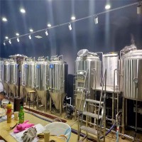 江苏酒店精酿啤酒设备日产600升生产啤酒的设备