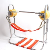 双轮滑板单铁轮吊椅高空滑板钢绞线挂线滑车