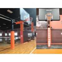 lx凯锐单臂固定式篮球架  天津移动式单臂篮球架 生产厂家