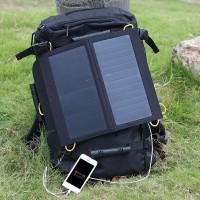 便携式太阳能折叠充电包手机双USB救急太阳能充电板移动电源
