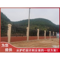 增城学校围墙栏杆定做 走廊过道护栏图片 广州小区镀锌围栏批发