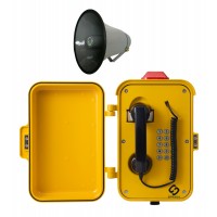 核电站带警灯对讲电话 矿井防粉尘防水调度工业电话机