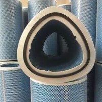 华义钢厂电厂三角阻燃滤筒 工业激光切割机用空气滤芯