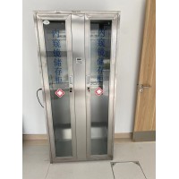 304不锈钢储存柜紫外线悬镜箱双门可挂4-8条镜子