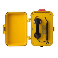 矿井矿洞内带警灯对讲电话 防水防粉尘调度电话机