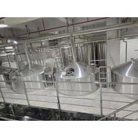 哈尔滨大型精酿啤酒生产设备 啤酒厂五锅五器精酿啤酒糖化设备