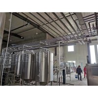 定做300吨自动化啤酒厂啤酒设备大型精酿啤酒设备
