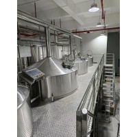 沈阳啤酒厂大型啤酒设备日产量5000升的整套精酿啤酒设备