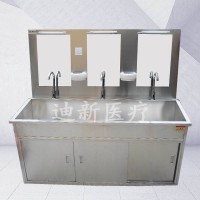 304不锈钢洗手池供应室二人位感应式刷手台