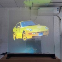 全息投影玻璃墙面投影膜 立体投影3D广告橱窗投影