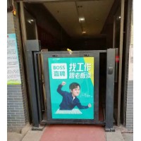 武汉广告门生产厂家 栅栏式广告门型号 玻璃式广告门图片