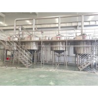 酒厂大型精酿啤酒设备产量1000吨的啤酒设备