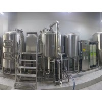 生产啤酒需要什么设备 1吨啤酒糖化设备精酿啤酒机器