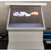 全息投影展示柜 180度互动全息金属展柜 立体幻影成像展柜