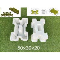 连锁护坡模具工字锁扣护坡模具实用工程建设